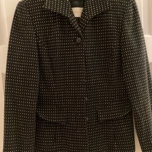 Black with tan stitching jacket